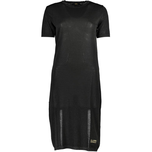Schwarzes Viskosekleid der Cavalli Class