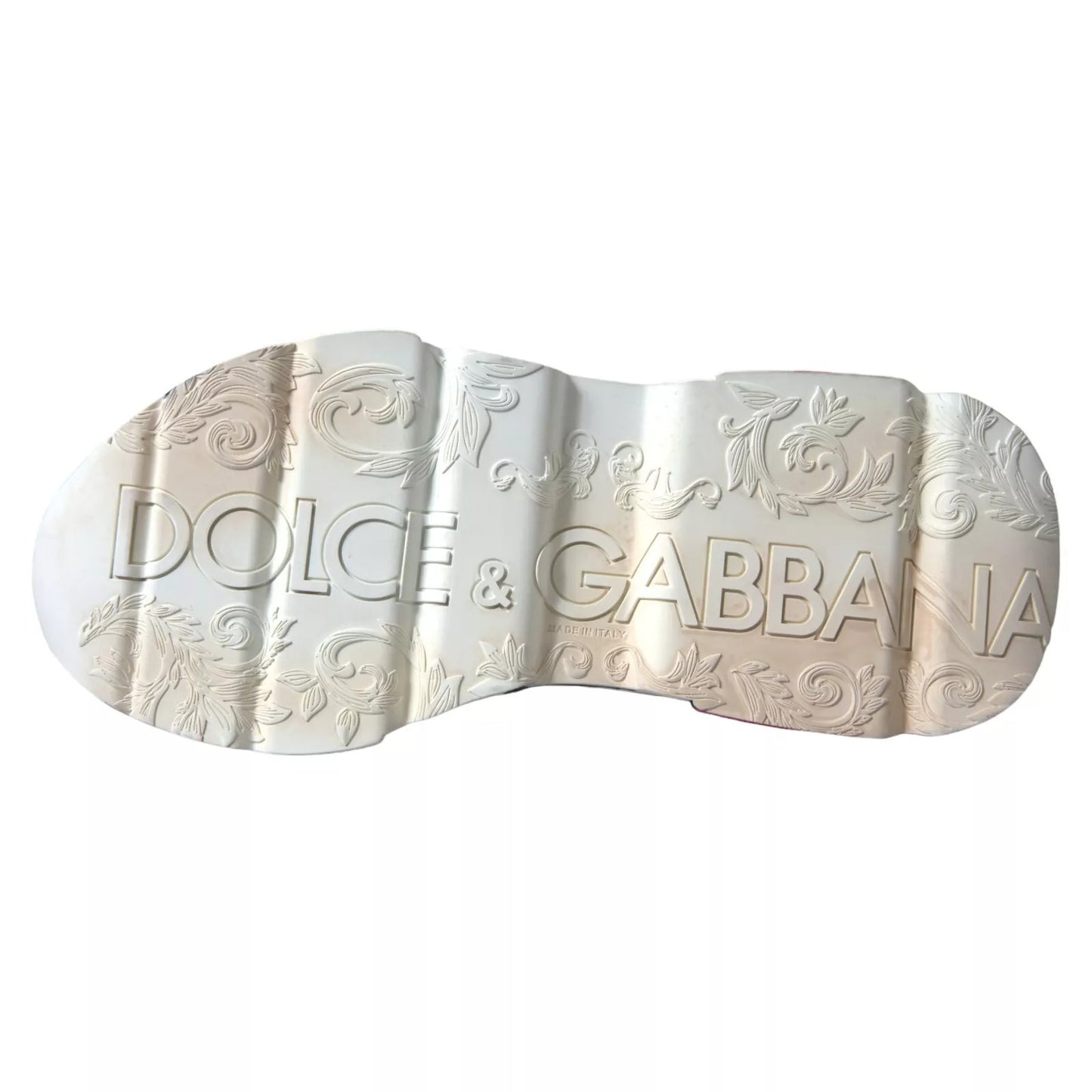 Dolce &amp; Gabbana White Daymaster Hand Painted Sneakers