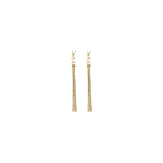 Saint Laurent Bo Pompons Chaines Messing Metall