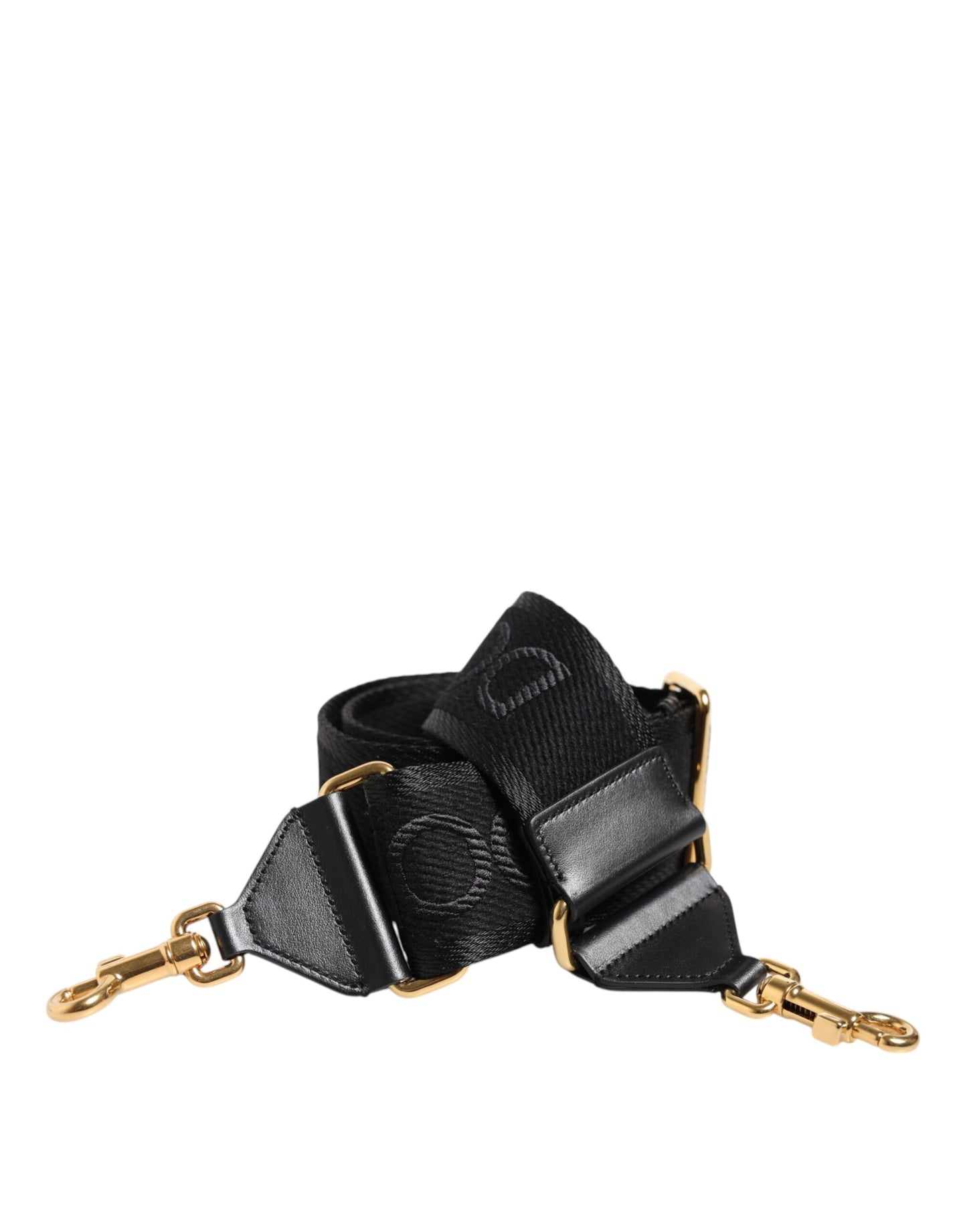 Dolce &amp; Gabbana – Schultergurt für Taschen aus massiver Viskose in Schwarz