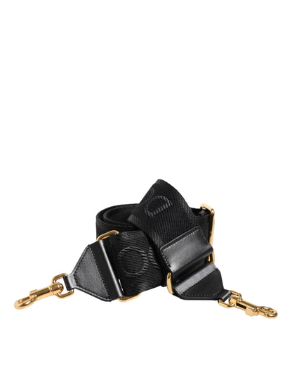 Dolce &amp; Gabbana – Schultergurt für Taschen aus massiver Viskose in Schwarz