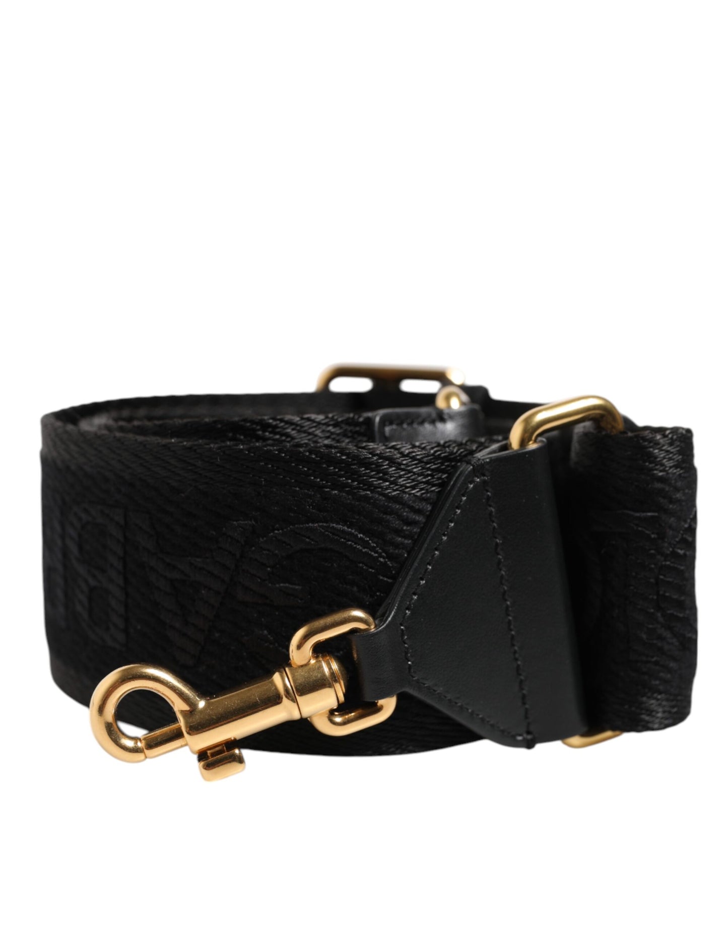 Dolce &amp; Gabbana – Schultergurt für Taschen aus massiver Viskose in Schwarz