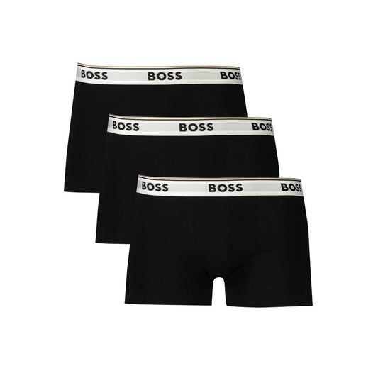 Hugo Boss Schwarze Herren-Boxershorts aus Baumwolle