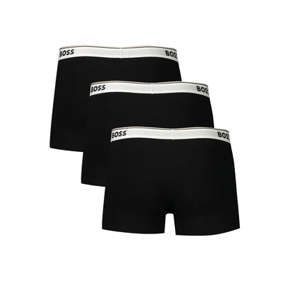 Hugo Boss Schwarze Herren-Boxershorts aus Baumwolle
