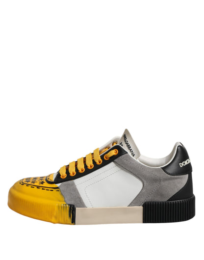 Dolce &amp; Gabbana Multicolor MIAMI Low Top Sneakers Shoes