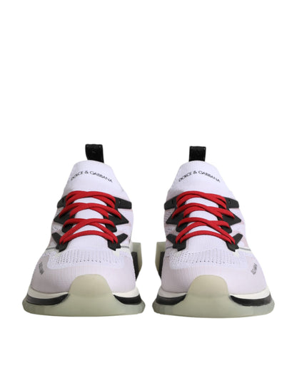 Dolce &amp; Gabbana White SORRENTO Sport Stretch Sneakers Shoes