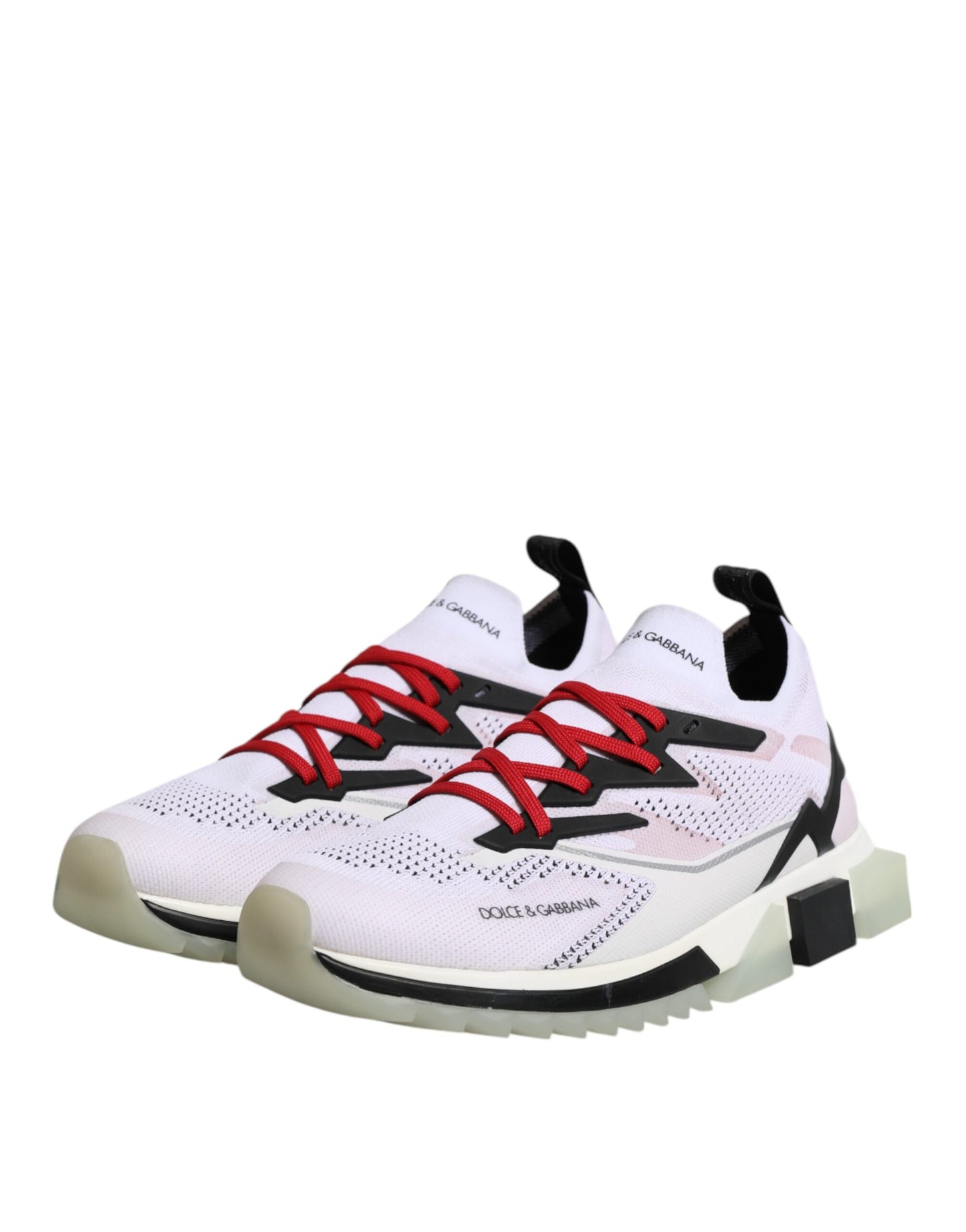 Dolce &amp; Gabbana White SORRENTO Sport Stretch Sneakers Shoes