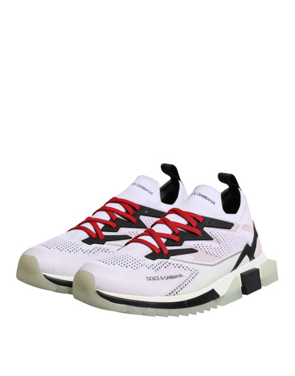 Dolce &amp; Gabbana White SORRENTO Sport Stretch Sneakers Shoes