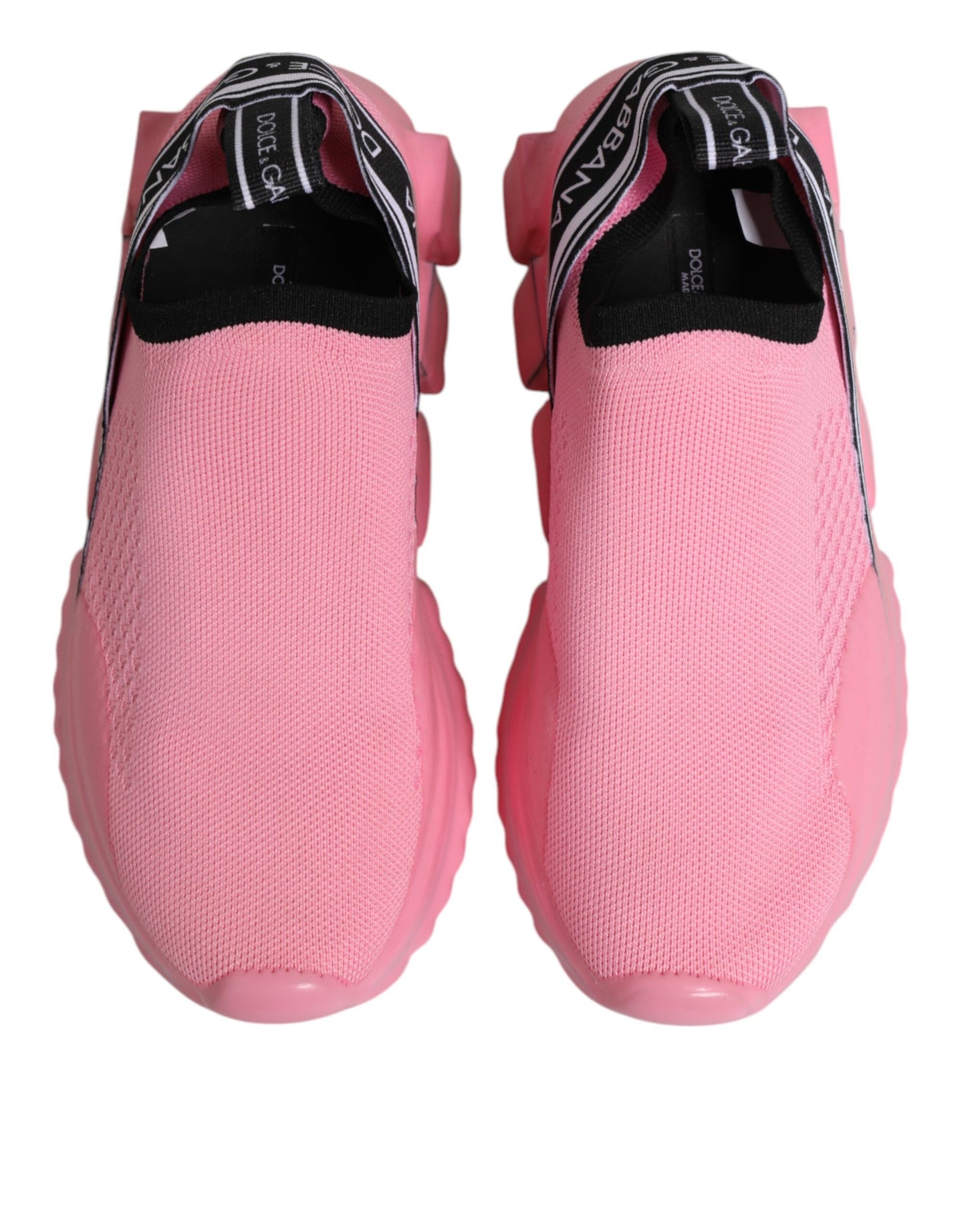 Dolce &amp; Gabbana Pink Sorrento Low Top Damen Sneakers Schuhe