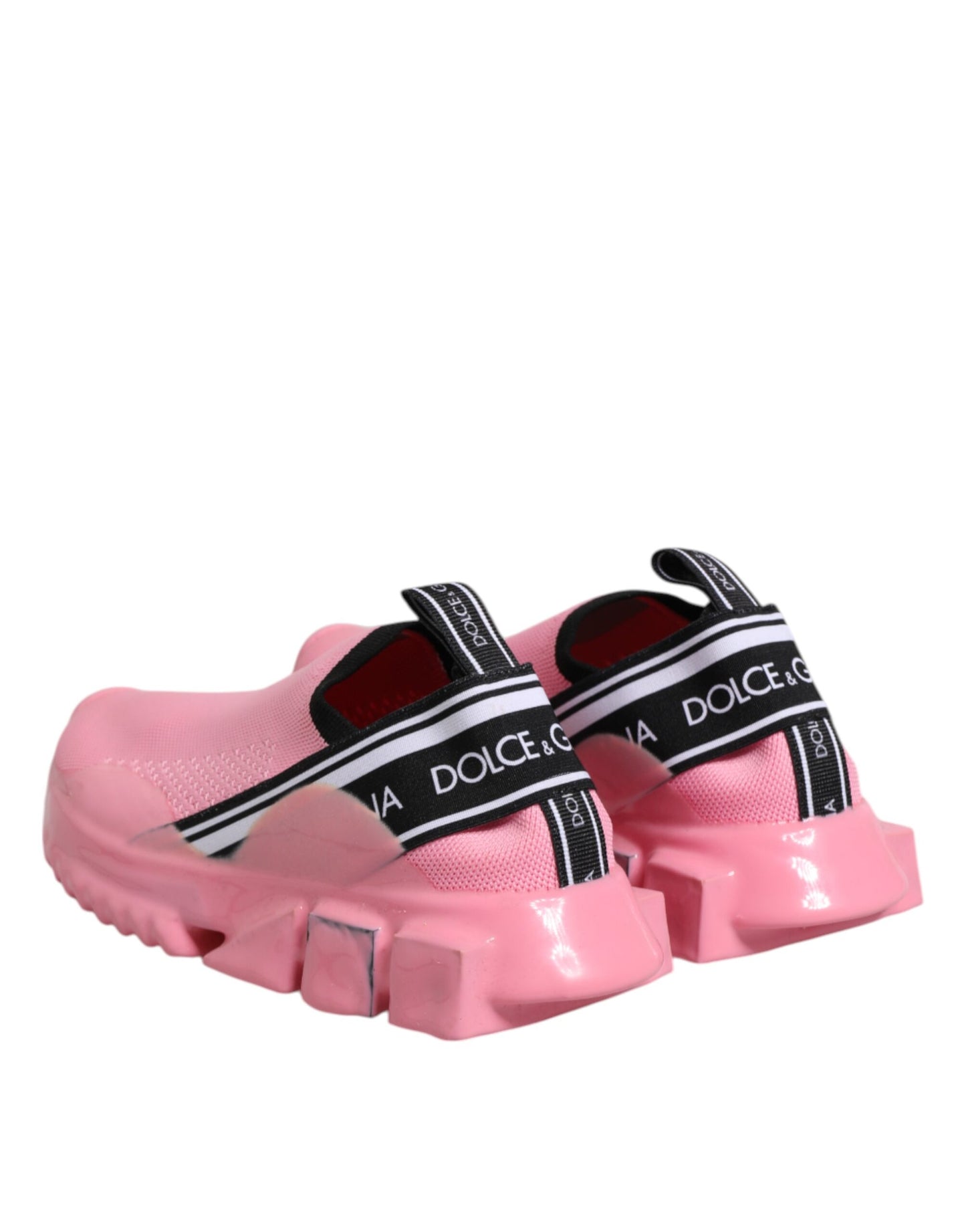 Dolce &amp; Gabbana Pink Sorrento Low Top Damen Sneakers Schuhe