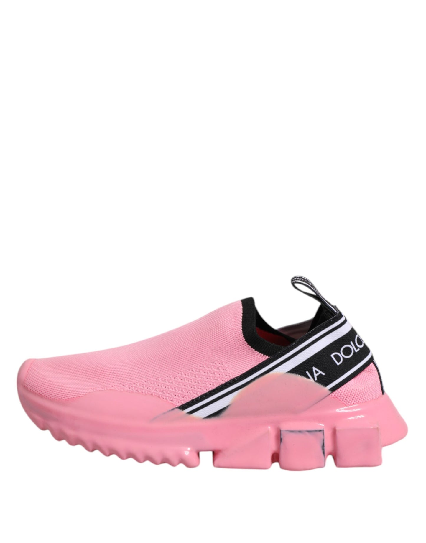 Dolce &amp; Gabbana Pink Sorrento Low Top Damen Sneakers Schuhe
