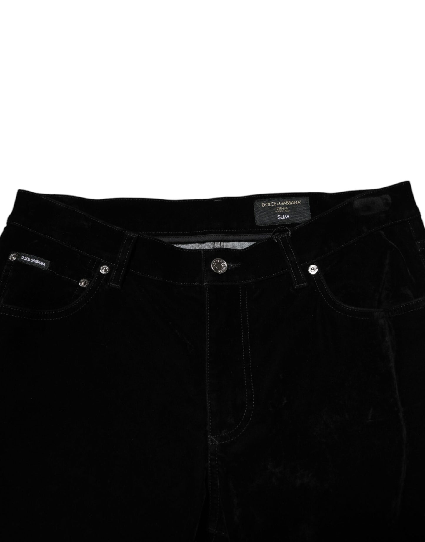 Dolce &amp; Gabbana Schwarze Herrenhose aus Baumwolle für formelle Anlässe