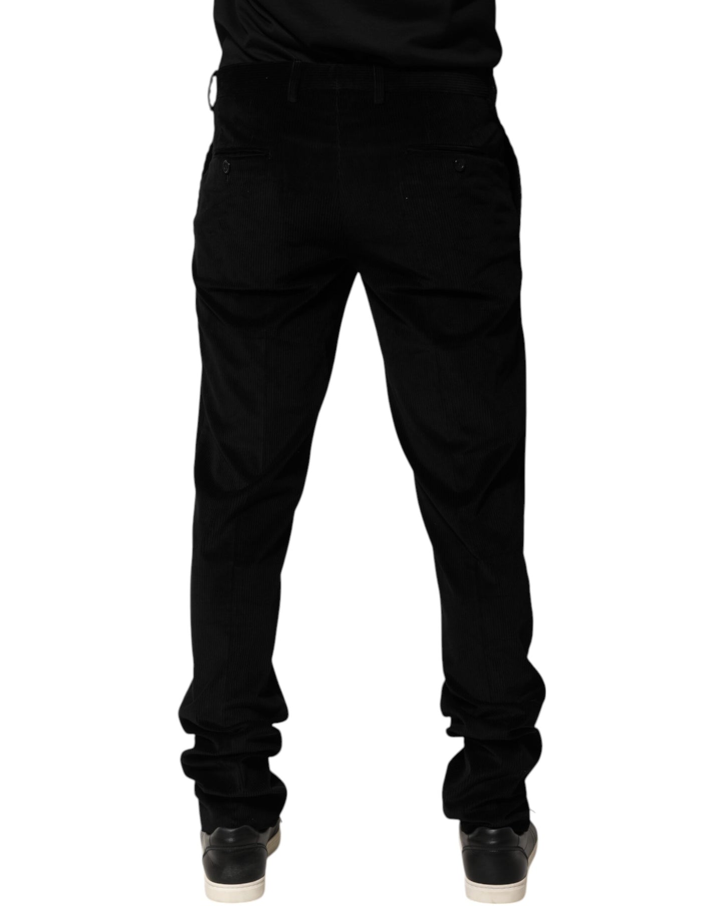 Dolce &amp; Gabbana Schwarze Herrenhose aus Baumwolle für formelle Anlässe