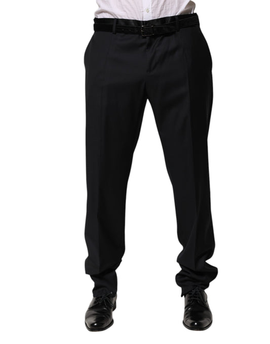 Dolce &amp; Gabbana Schwarze Wollhose für Herren
