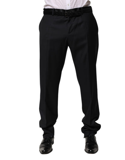 Dolce &amp; Gabbana Schwarze Wollhose für Herren