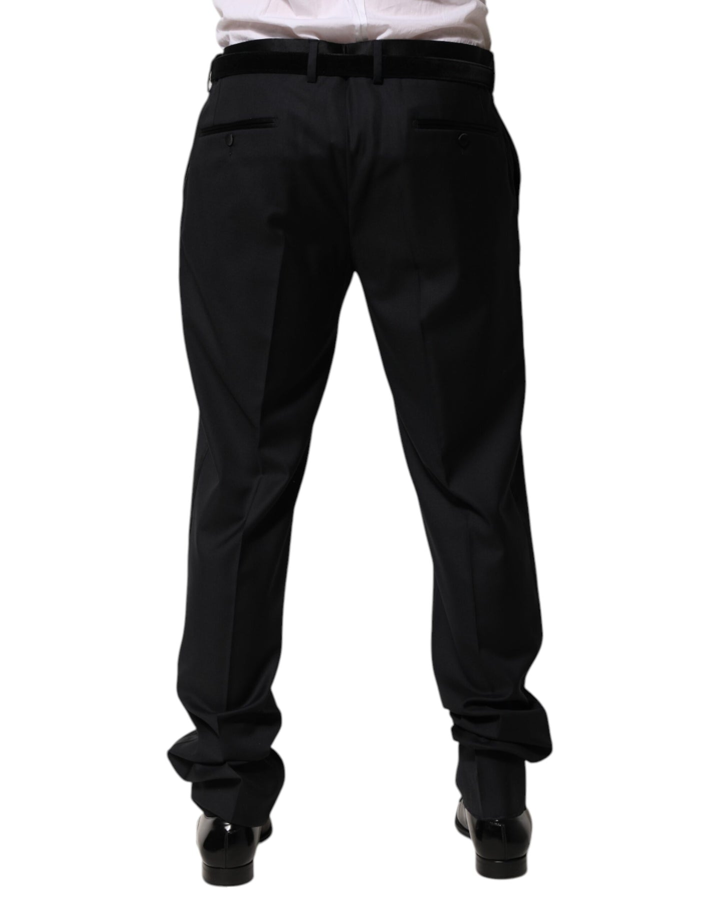 Dolce &amp; Gabbana Schwarze Wollhose für Herren