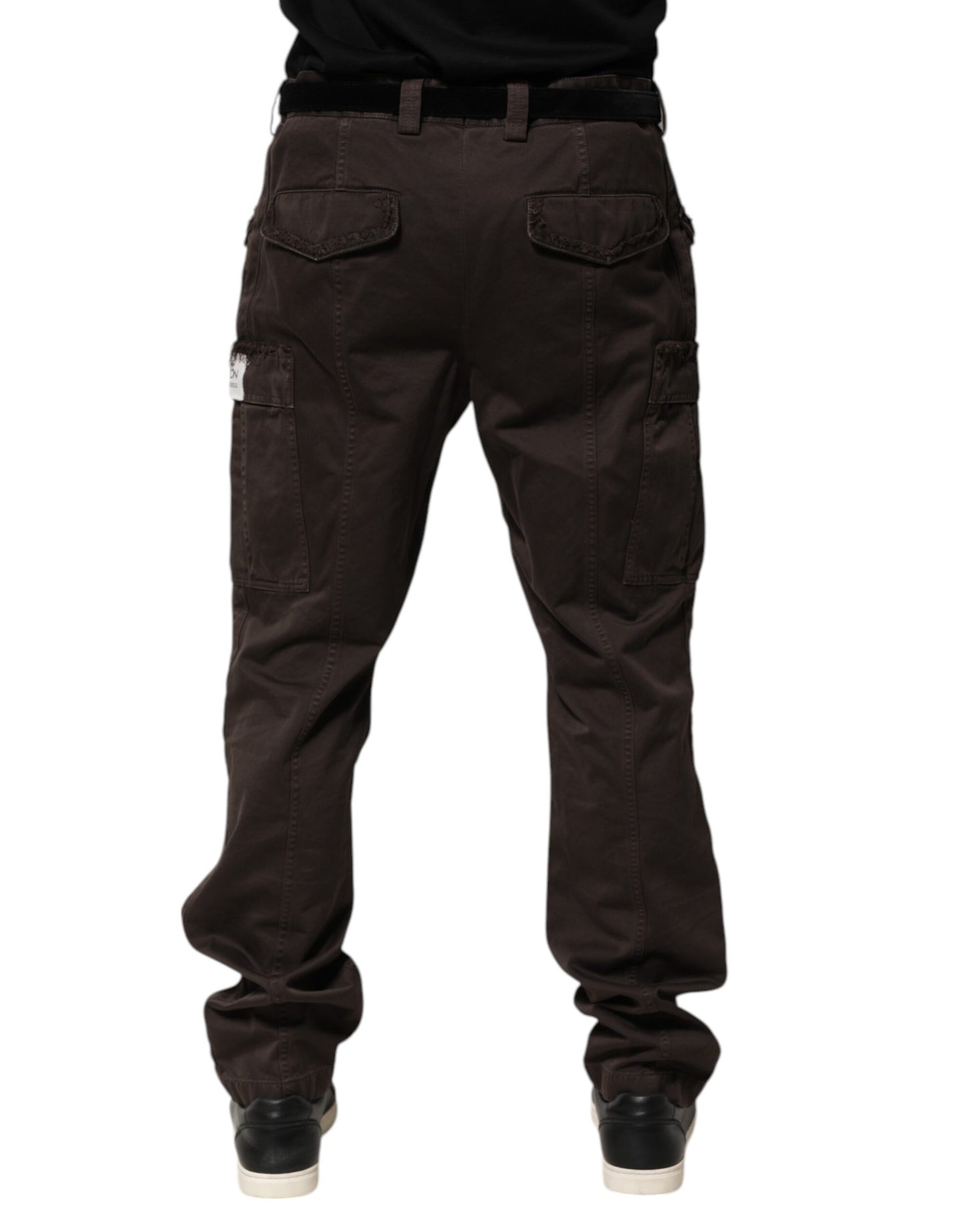 Dolce &amp; Gabbana Braune Cargohose aus Baumwollstretch für Herren