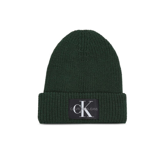 Calvin Klein Jeans – Grüne Baseballkappe aus Baumwolle
