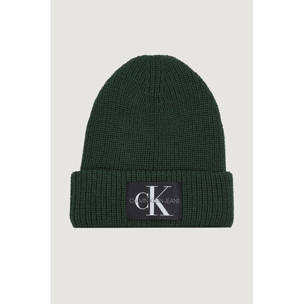 Calvin Klein Jeans – Grüne Baseballkappe aus Baumwolle