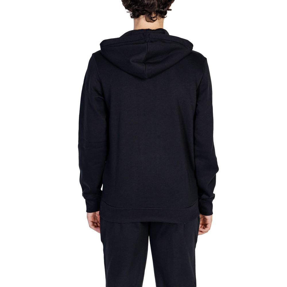 Emporio Armani Underwear – Kapuzenpullover aus schwarzer Baumwolle