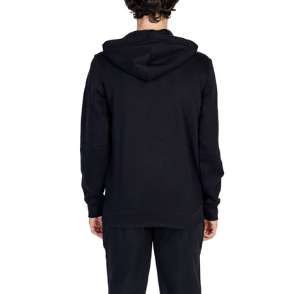 Emporio Armani Underwear – Kapuzenpullover aus schwarzer Baumwolle