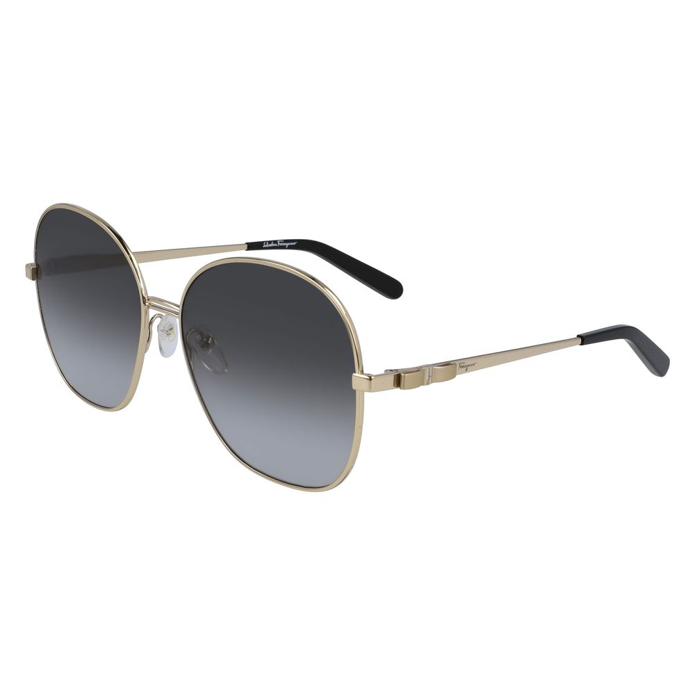 Salvatore Ferragamo – Sonnenbrille aus goldenem Metall