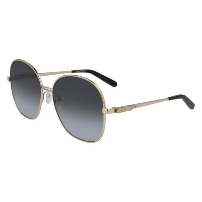Salvatore Ferragamo – Sonnenbrille aus goldenem Metall