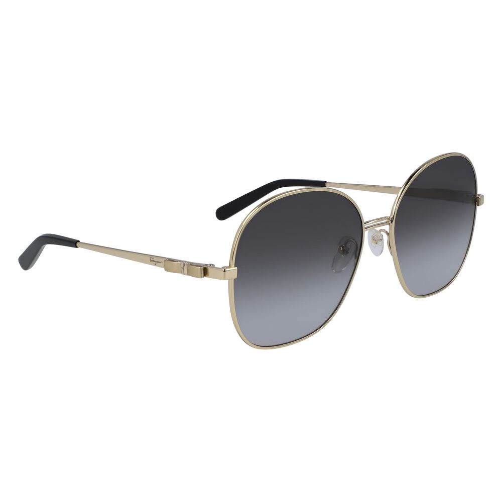 Salvatore Ferragamo – Sonnenbrille aus goldenem Metall