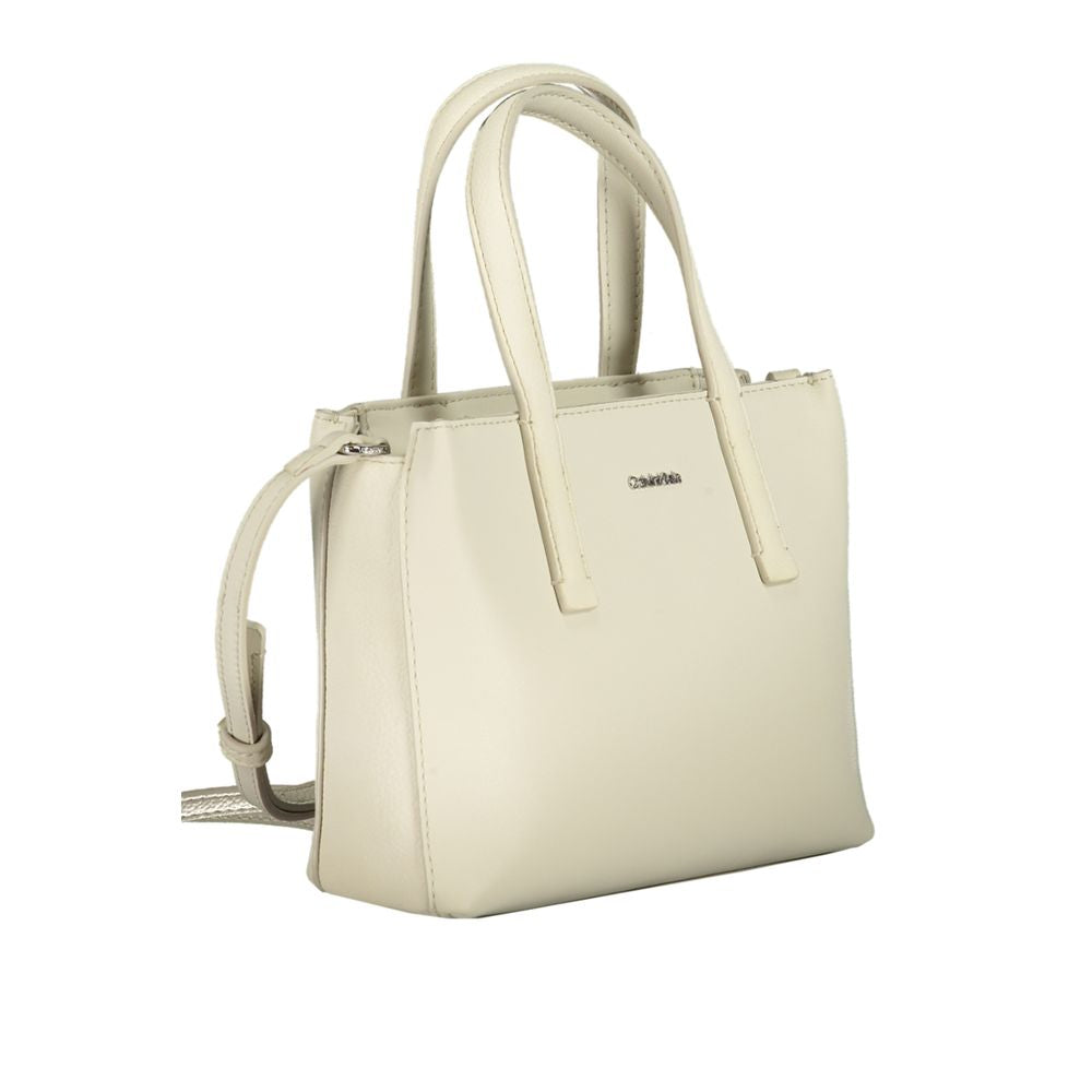 Calvin Klein Beige Polyester Handtasche