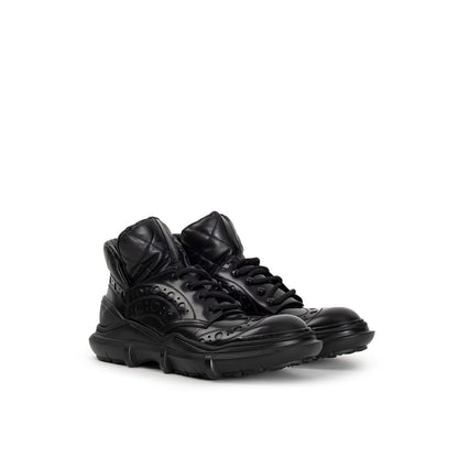 Dolce &amp; Gabbana Oxfords und Derbys aus schwarzem Leder