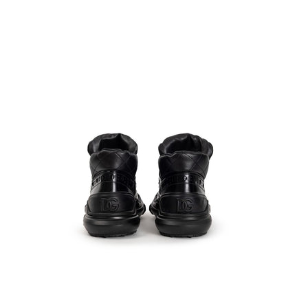 Dolce &amp; Gabbana Oxfords und Derbys aus schwarzem Leder