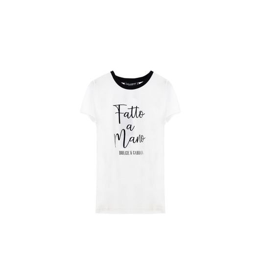 Dolce &amp; Gabbana Weißes Baumwoll-T-Shirt