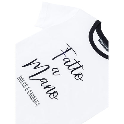 Dolce &amp; Gabbana Weißes Baumwoll-T-Shirt