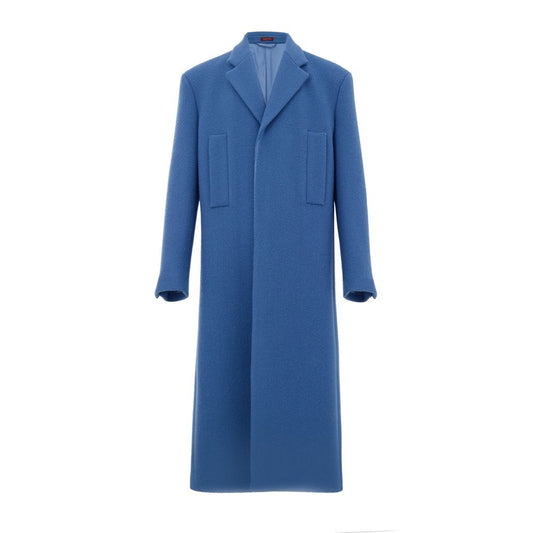 Blauer Wollmantel von Gucci