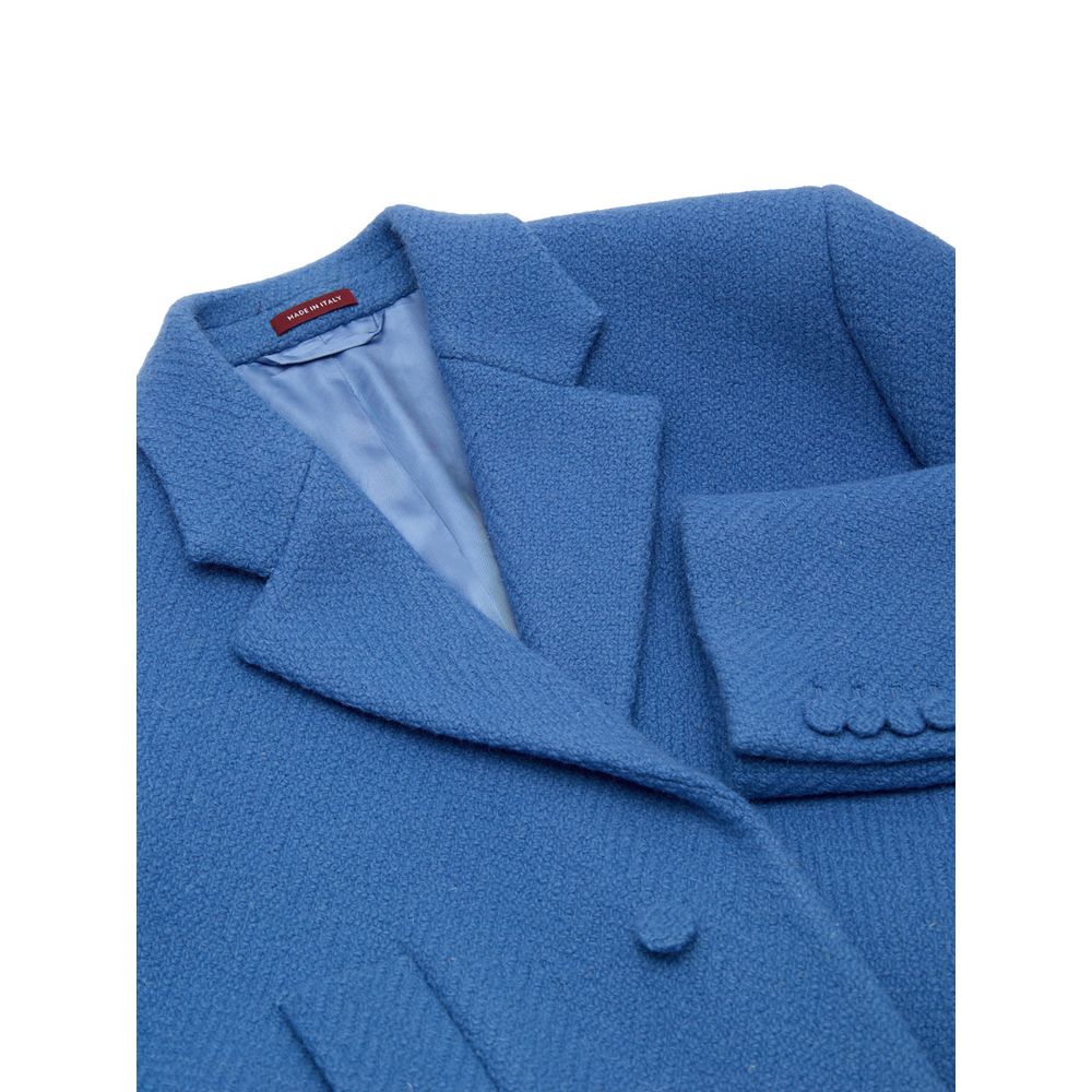 Blauer Wollmantel von Gucci
