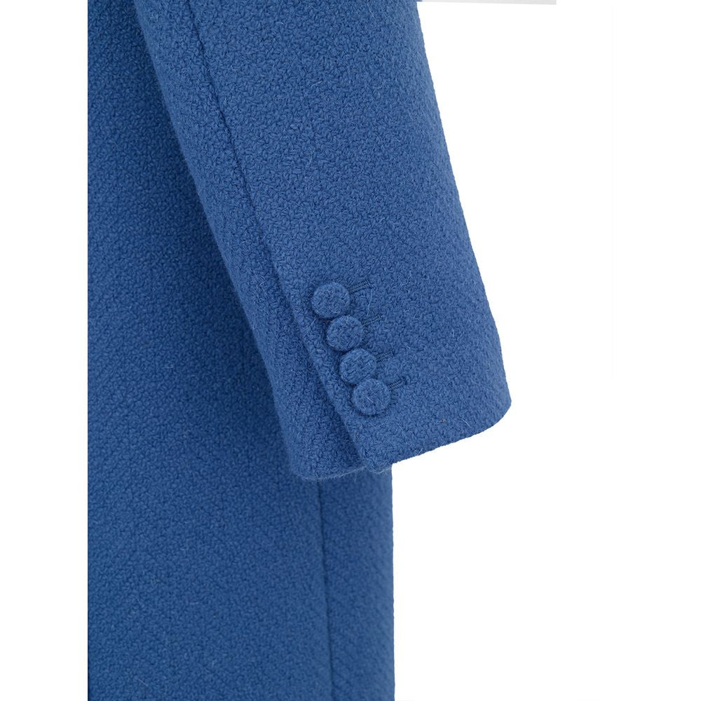 Blauer Wollmantel von Gucci