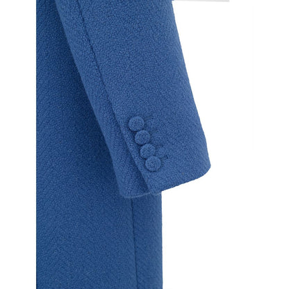 Blauer Wollmantel von Gucci