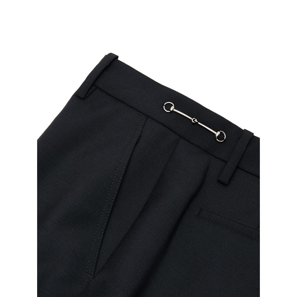 Gucci Schwarze Wolljeans