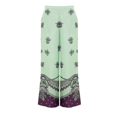 Grüne Seidenhose von Gucci