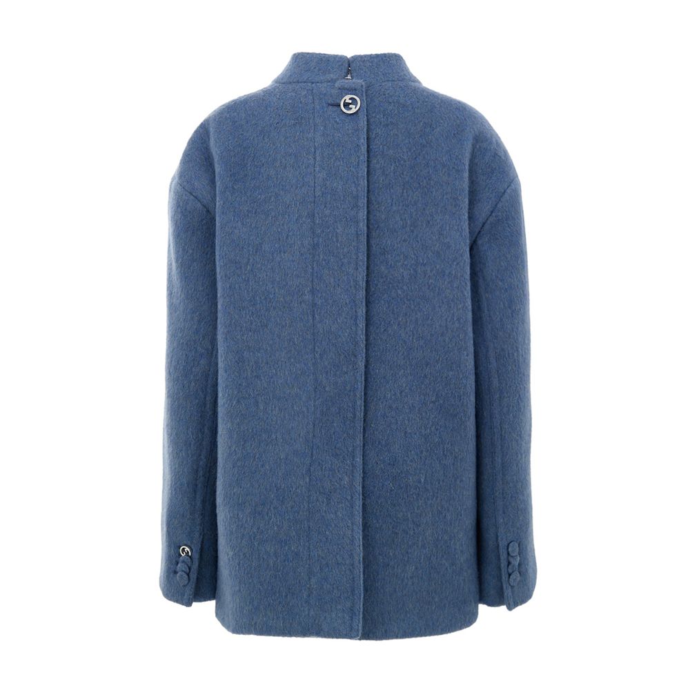 Gucci Hellblaue Wolljacken und -mäntel
