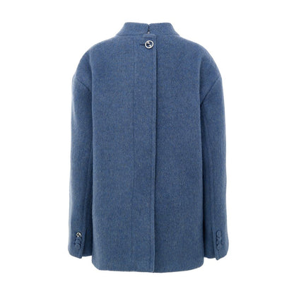 Gucci Hellblaue Wolljacken und -mäntel