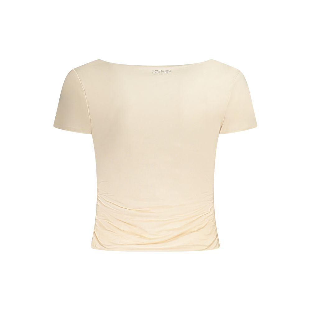 Guess Jeans Rosa Modal Tops &amp; T-Shirt