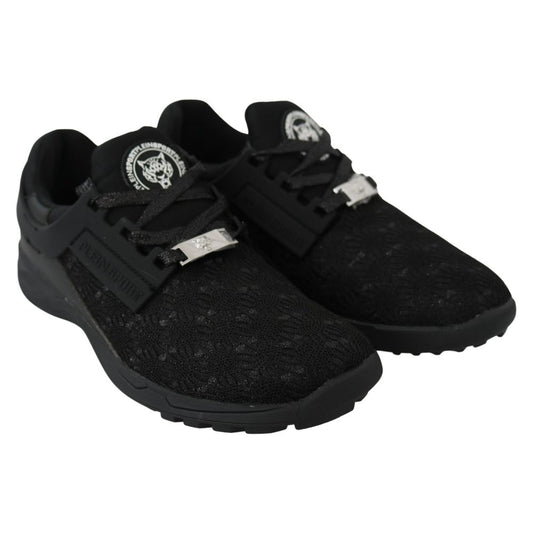 Plein Sport – Schwarzer Polyester-Sneaker