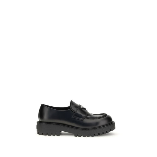 Prada Doppelte Schokoladen-Loafer