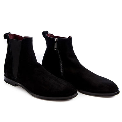 Dolce &amp; Gabbana Black Calfskin Boot