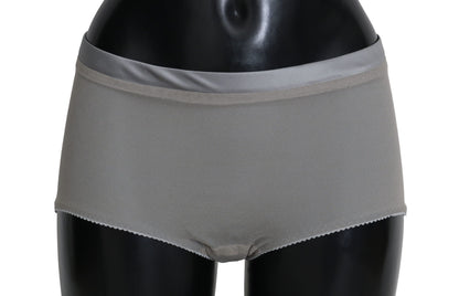 Dolce &amp; Gabbana Unterwäsche Silber mit Netzseidenhöschen