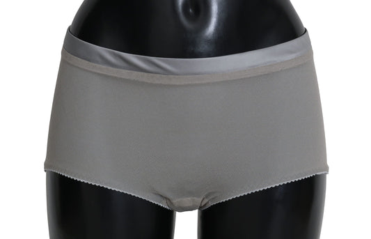 Dolce &amp; Gabbana Unterwäsche Silber mit Netzseidenhöschen