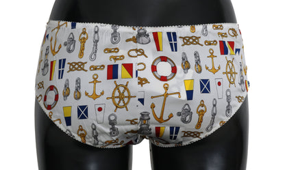 Dolce &amp; Gabbana Underwear – Seidenhöschen mit Matrosen-Print