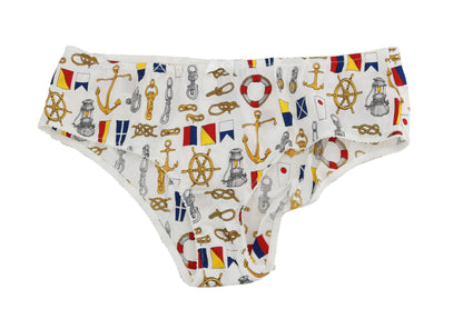 Dolce &amp; Gabbana Underwear – Seidenhöschen mit Matrosen-Print