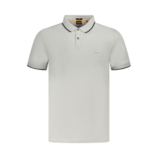Hugo Boss Poloshirt aus grauer Baumwolle